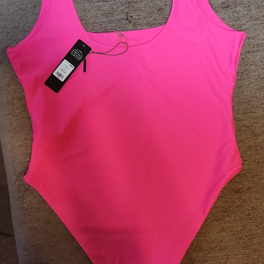 Fashion Nova Hot Pink One Piece Swimsuit